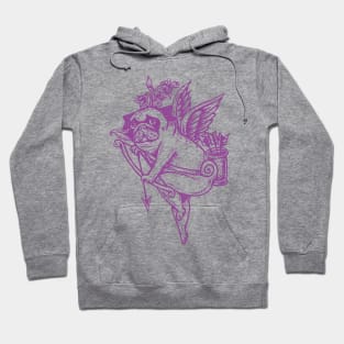 Stupid Pug Cupid Hoodie